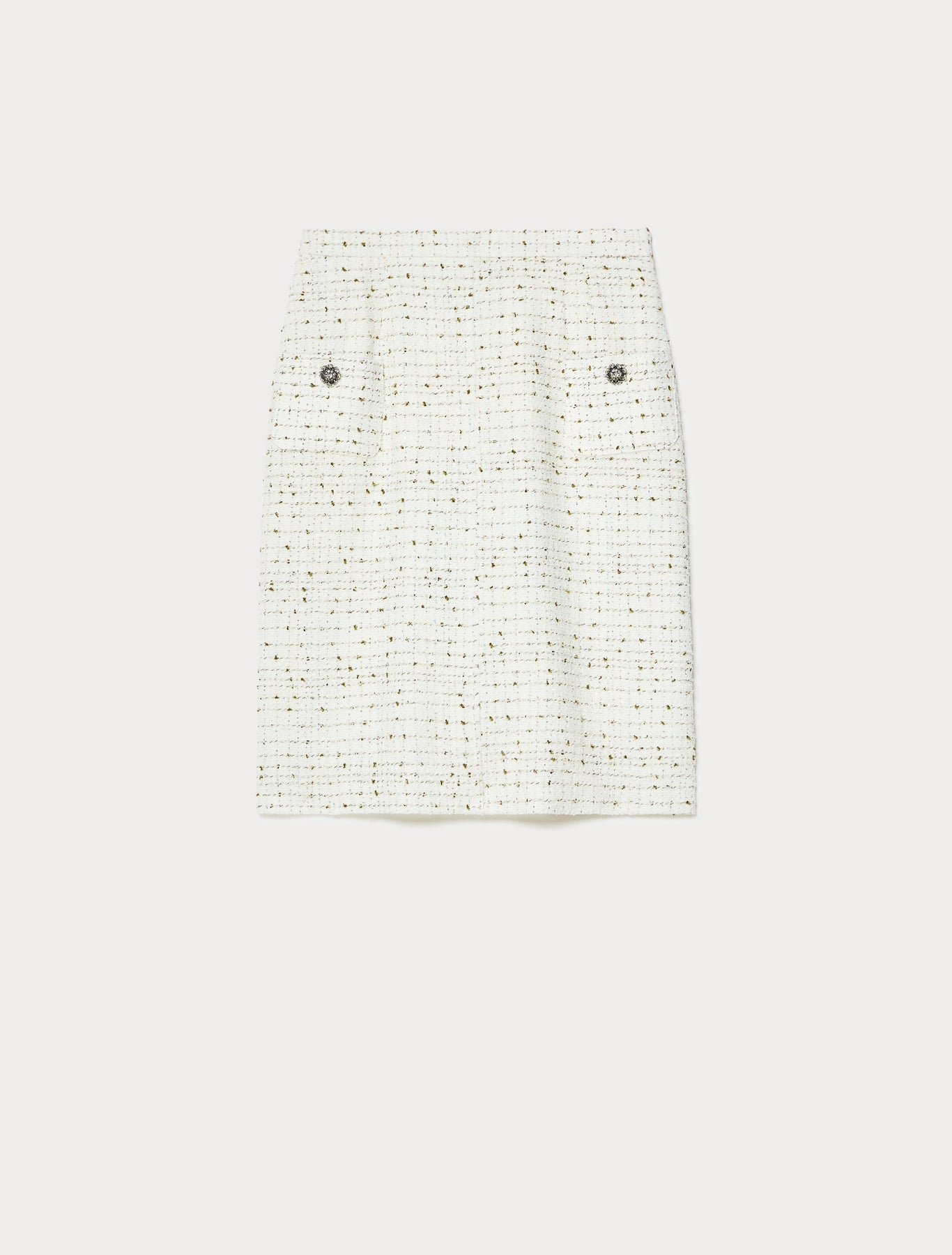Bouclé fabric skirt