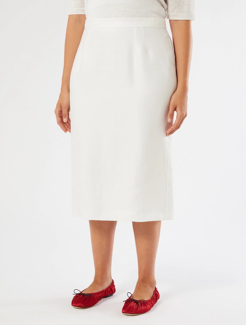 marina rinaldi linen skirt for woman