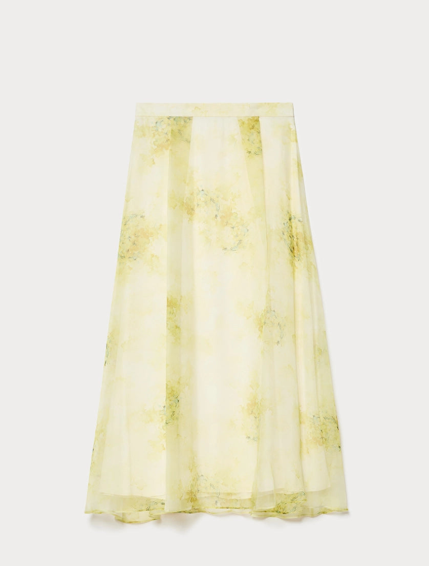 Long organza skirt