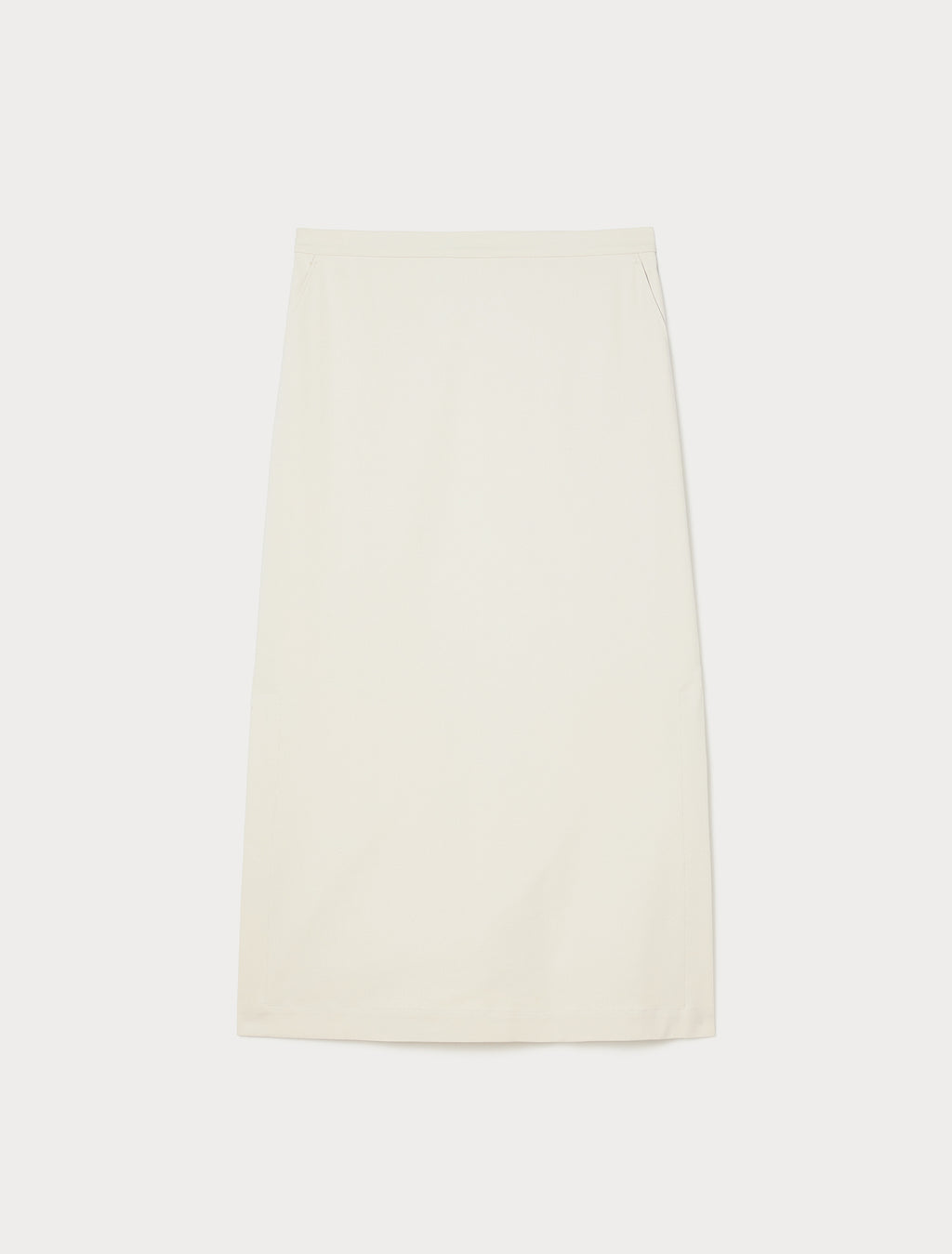 Cotton-blend canvas skirt