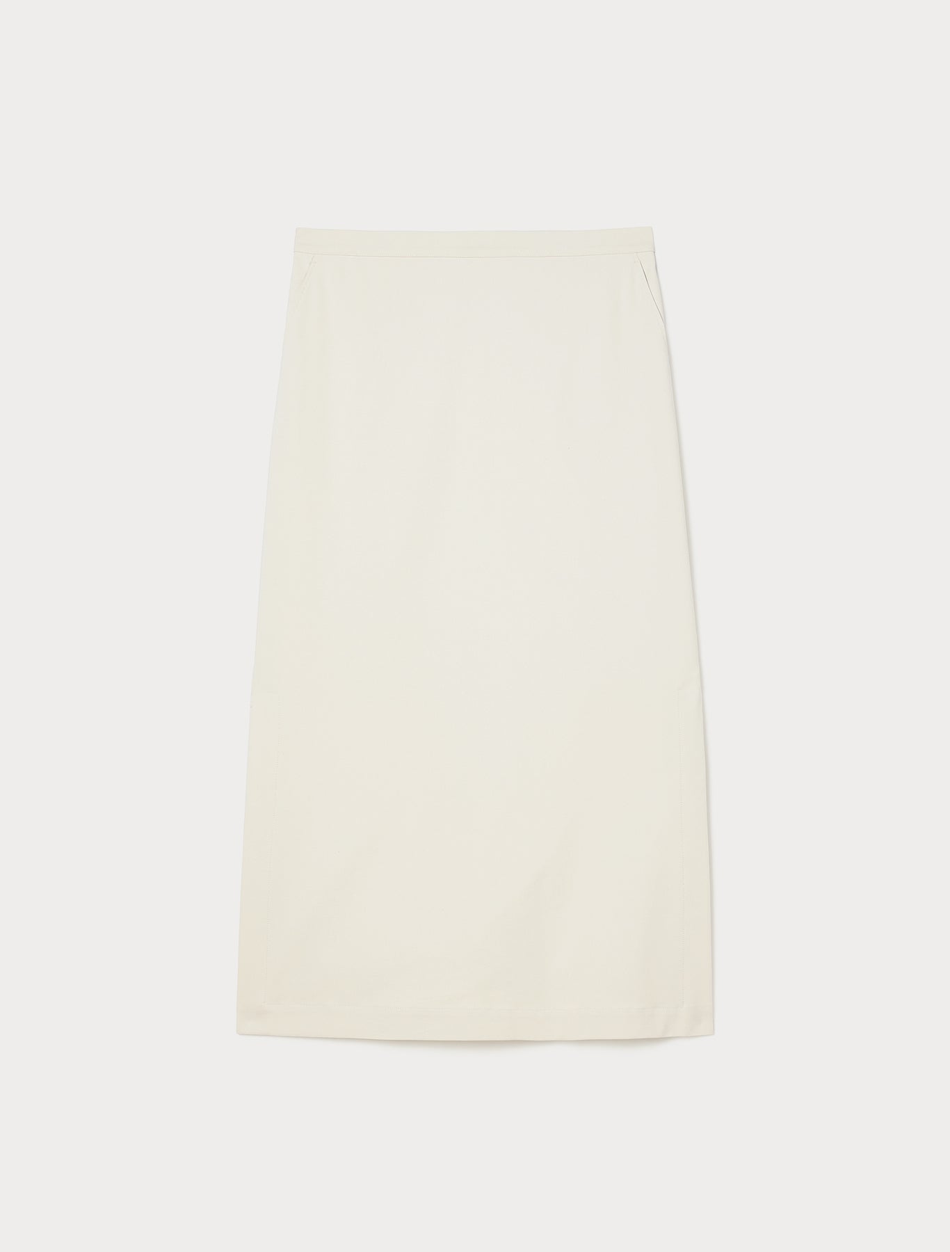 Cotton-blend canvas skirt