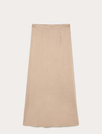 Crepe envers satin skirt