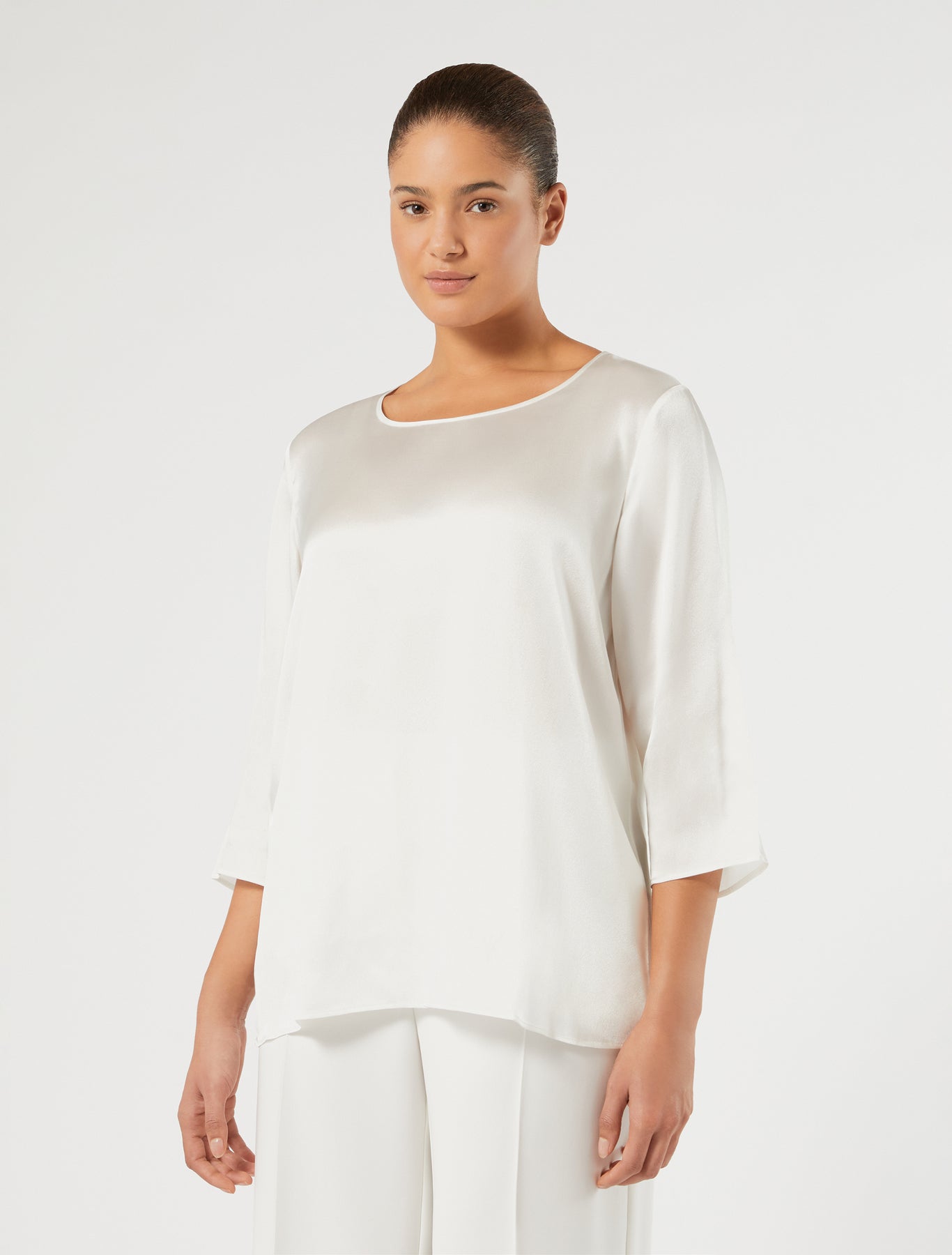 Lightweight satin blouse