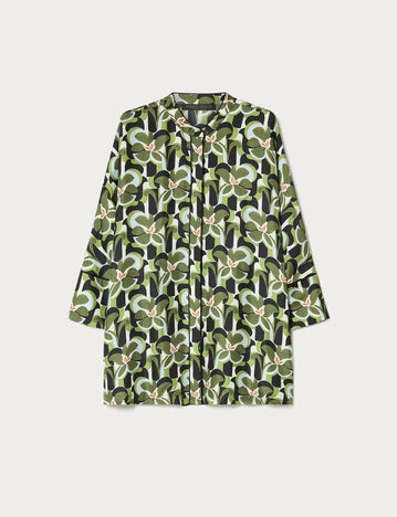 marina rinaldi silk twill shirt for woman