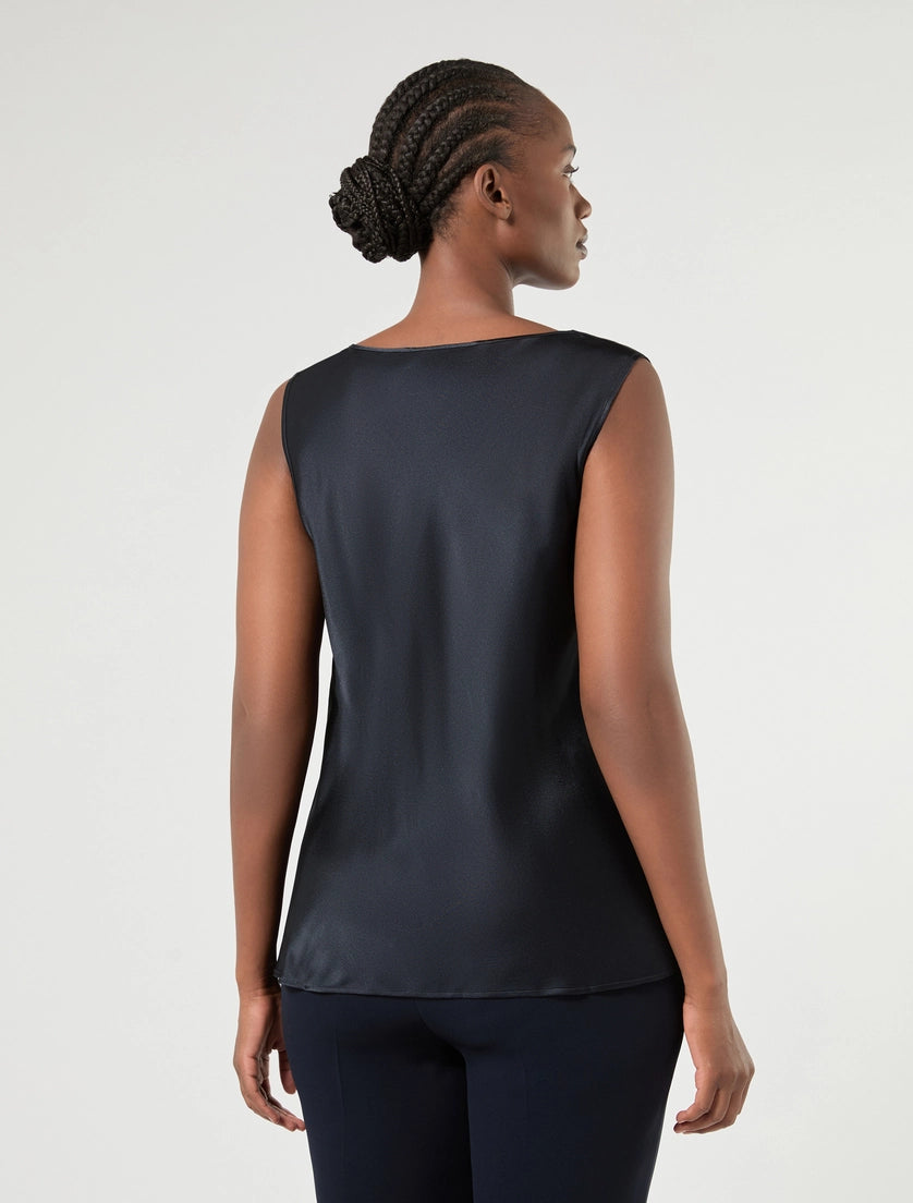 marina rinaldi satin top for woman