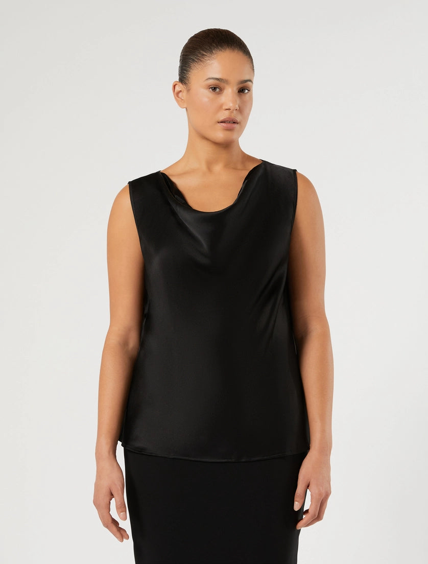 marina rinaldi satin top for woman