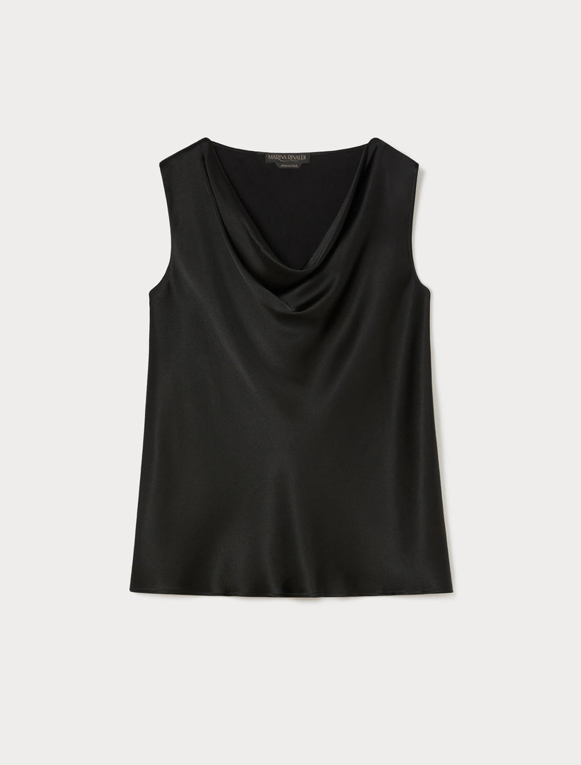 marina rinaldi satin top for woman
