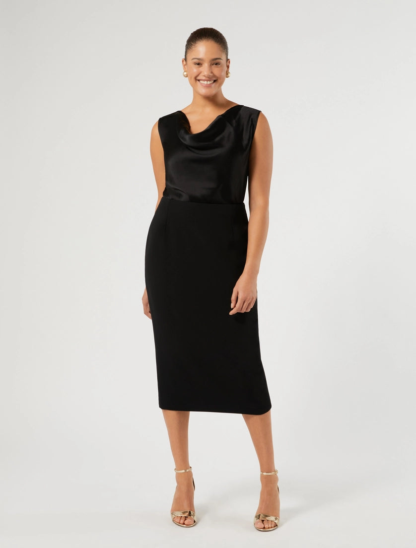 marina rinaldi satin top for woman