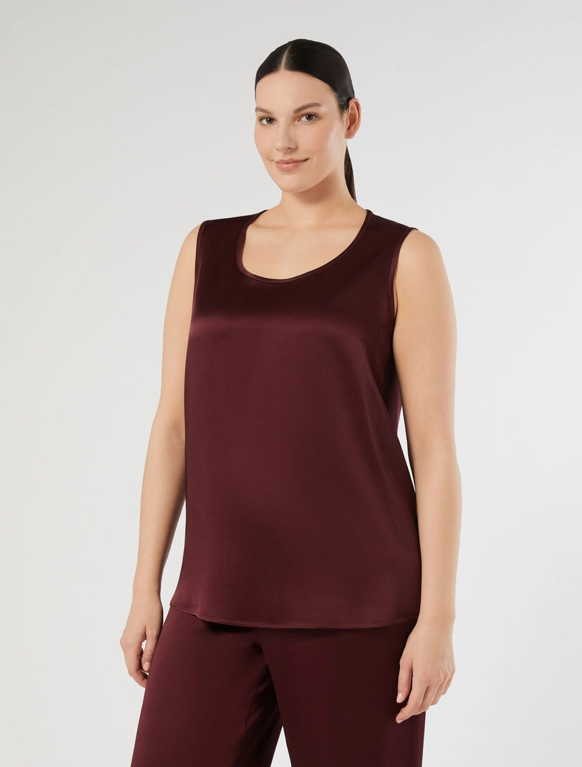 Crepe envers satin top