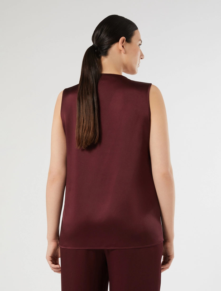 Crepe envers satin top