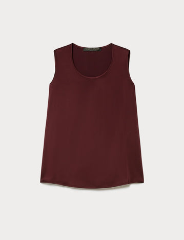 Crepe envers satin top