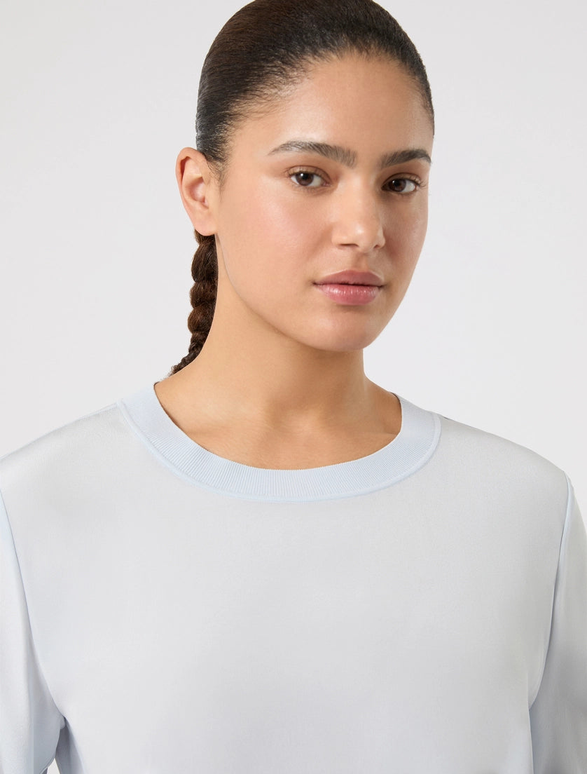 marina rinaldi silk crêpe de chine blouse for woman
