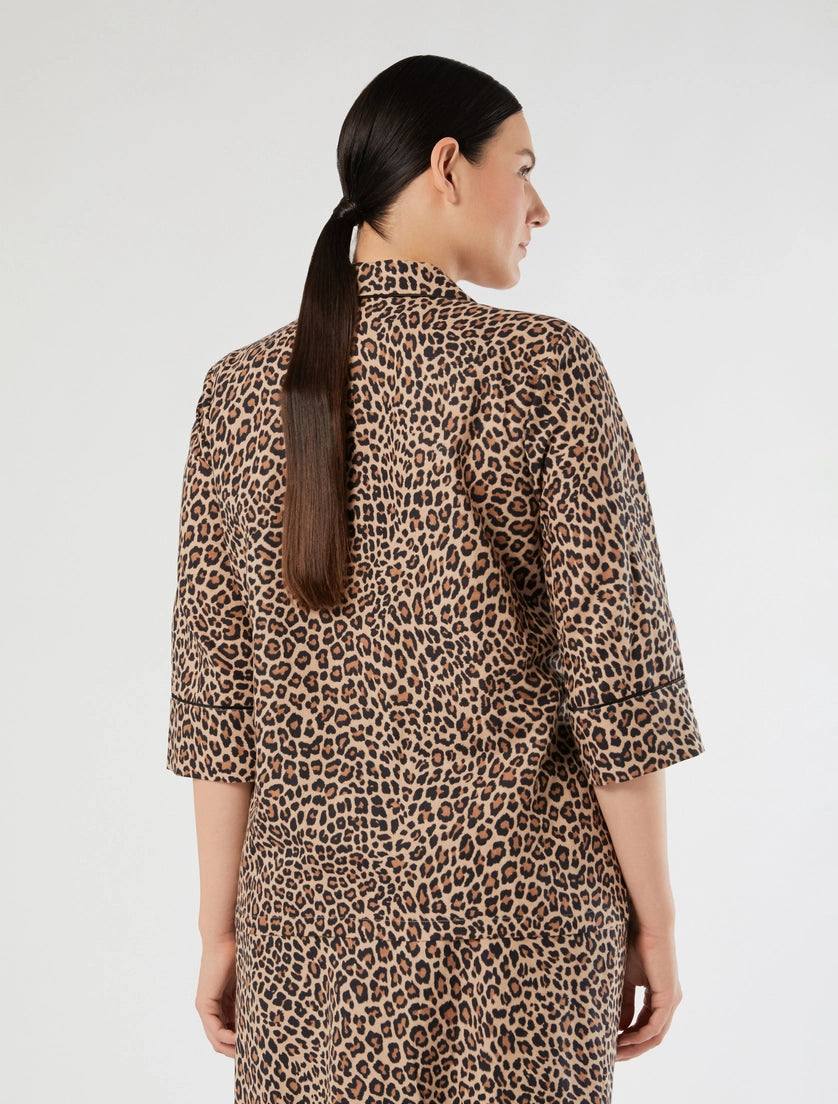 marina rinaldi linen and cotton canvas shirt for woman