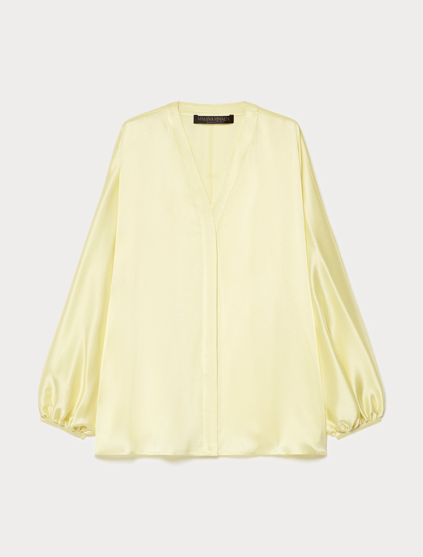 Oversized satin shirt