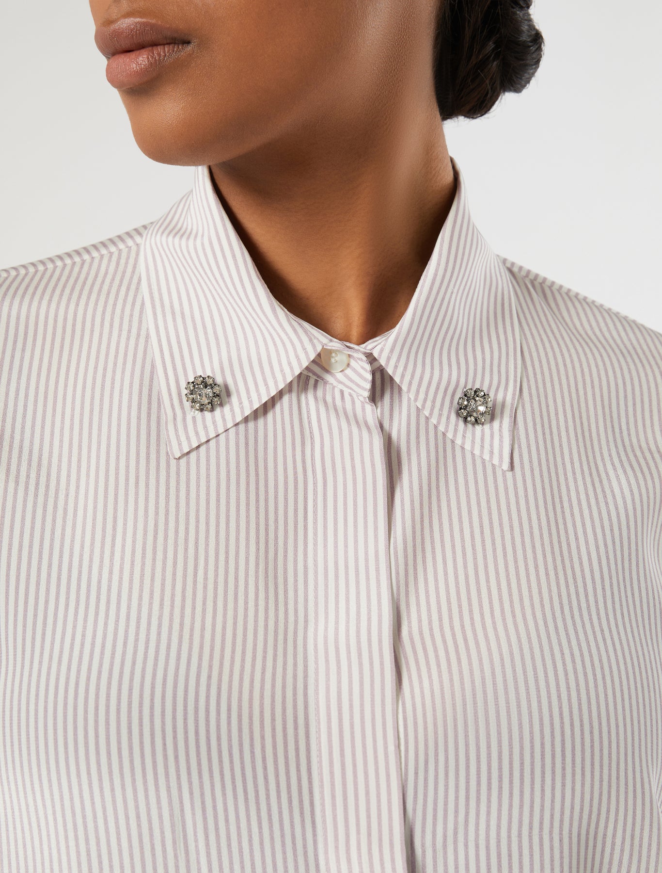 marina rinaldi silk crêpe de chine shirt for woman