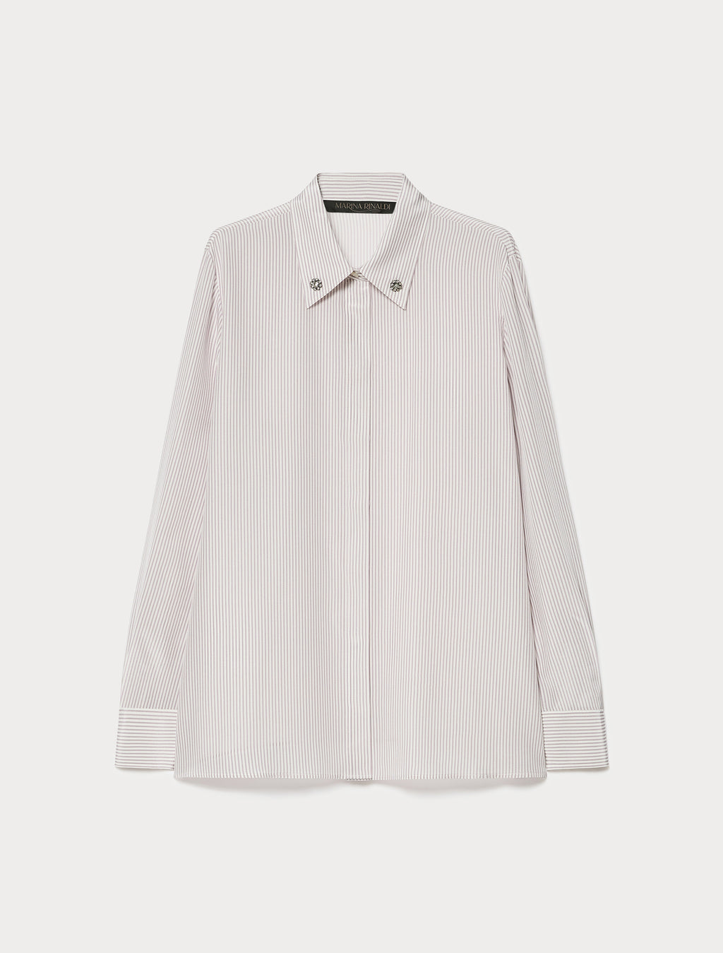 marina rinaldi silk crêpe de chine shirt for woman