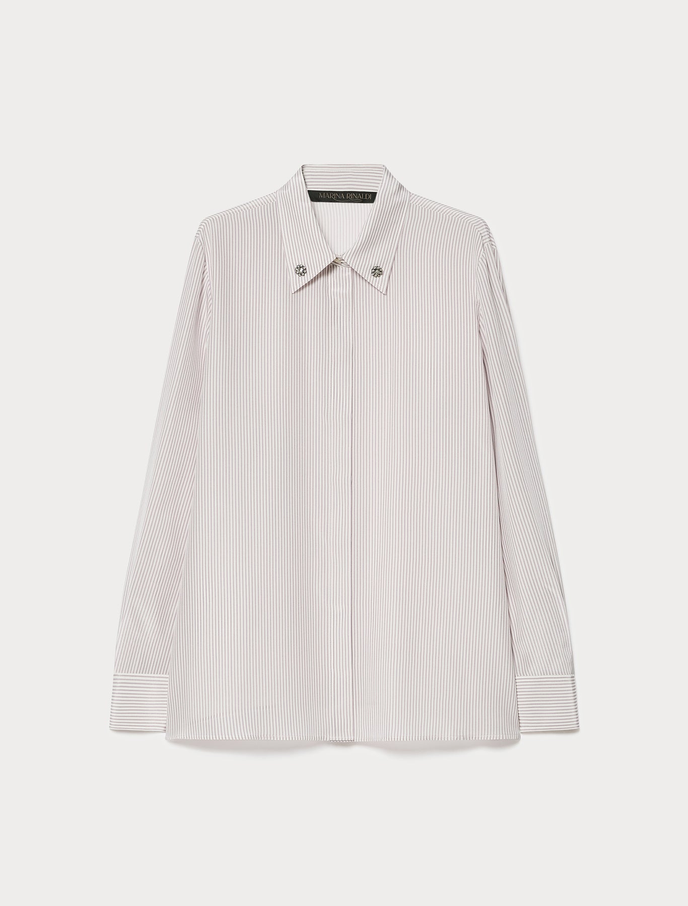marina rinaldi silk crêpe de chine shirt for woman