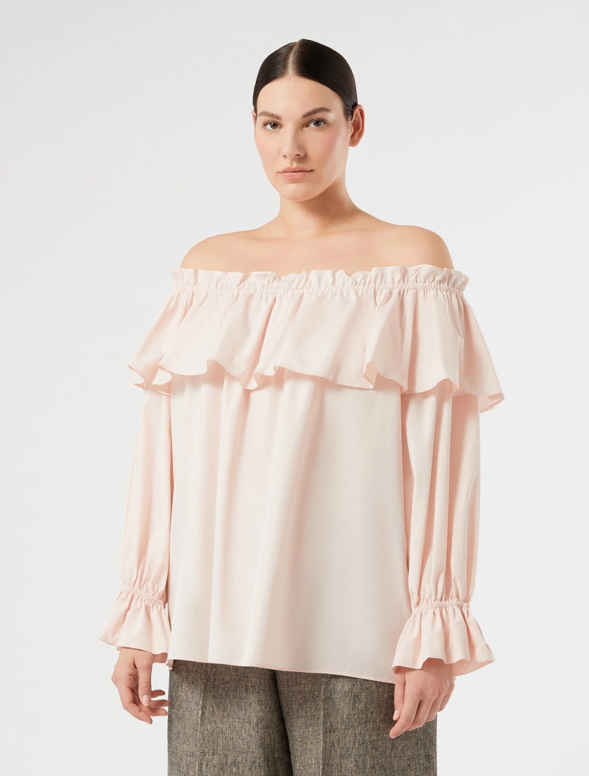 marina rinaldi cotton poplin shirt for woman