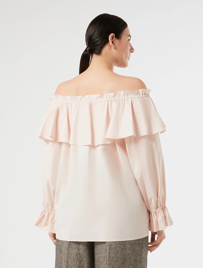 marina rinaldi cotton poplin shirt for woman