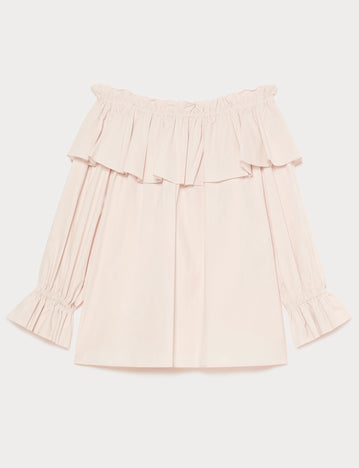 marina rinaldi cotton poplin shirt for woman