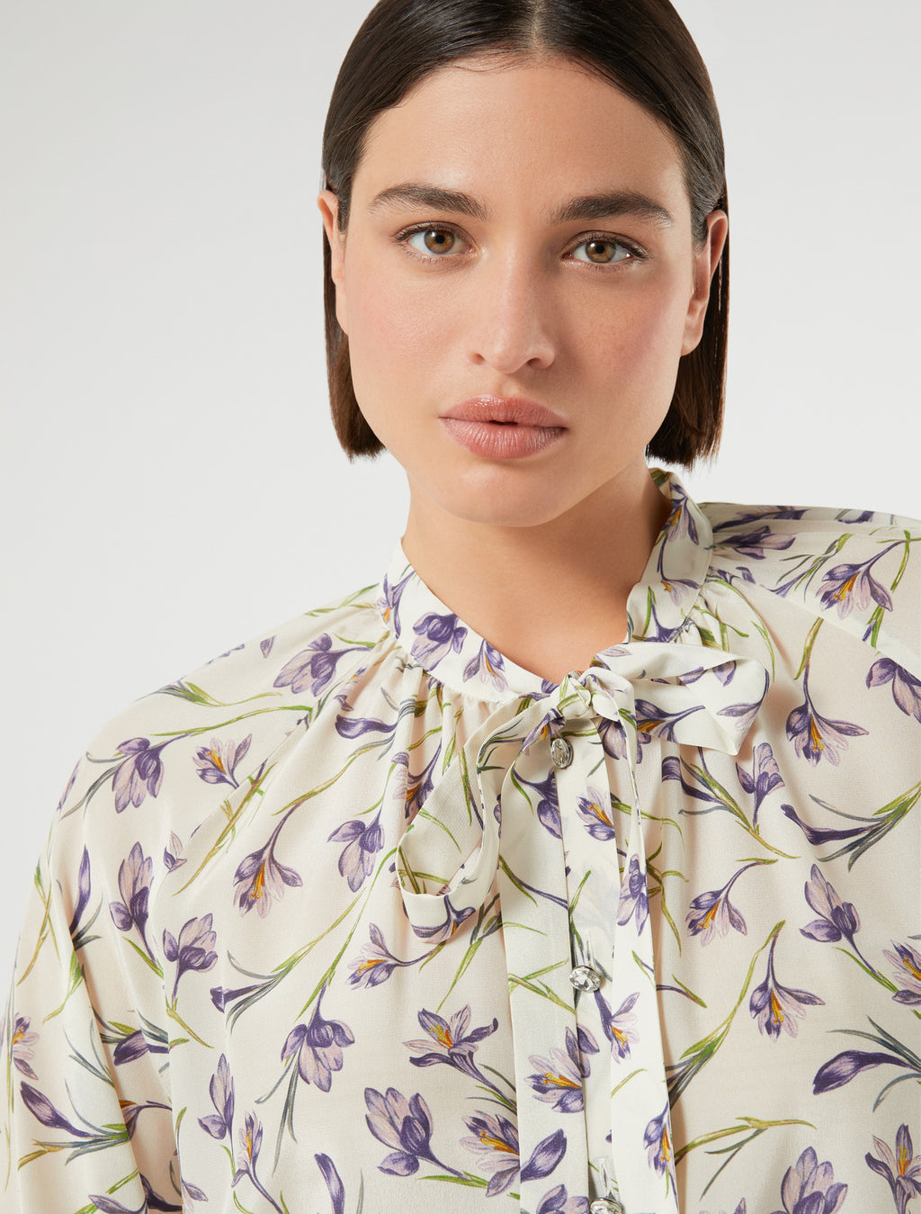 Silk crepe de chine shirt