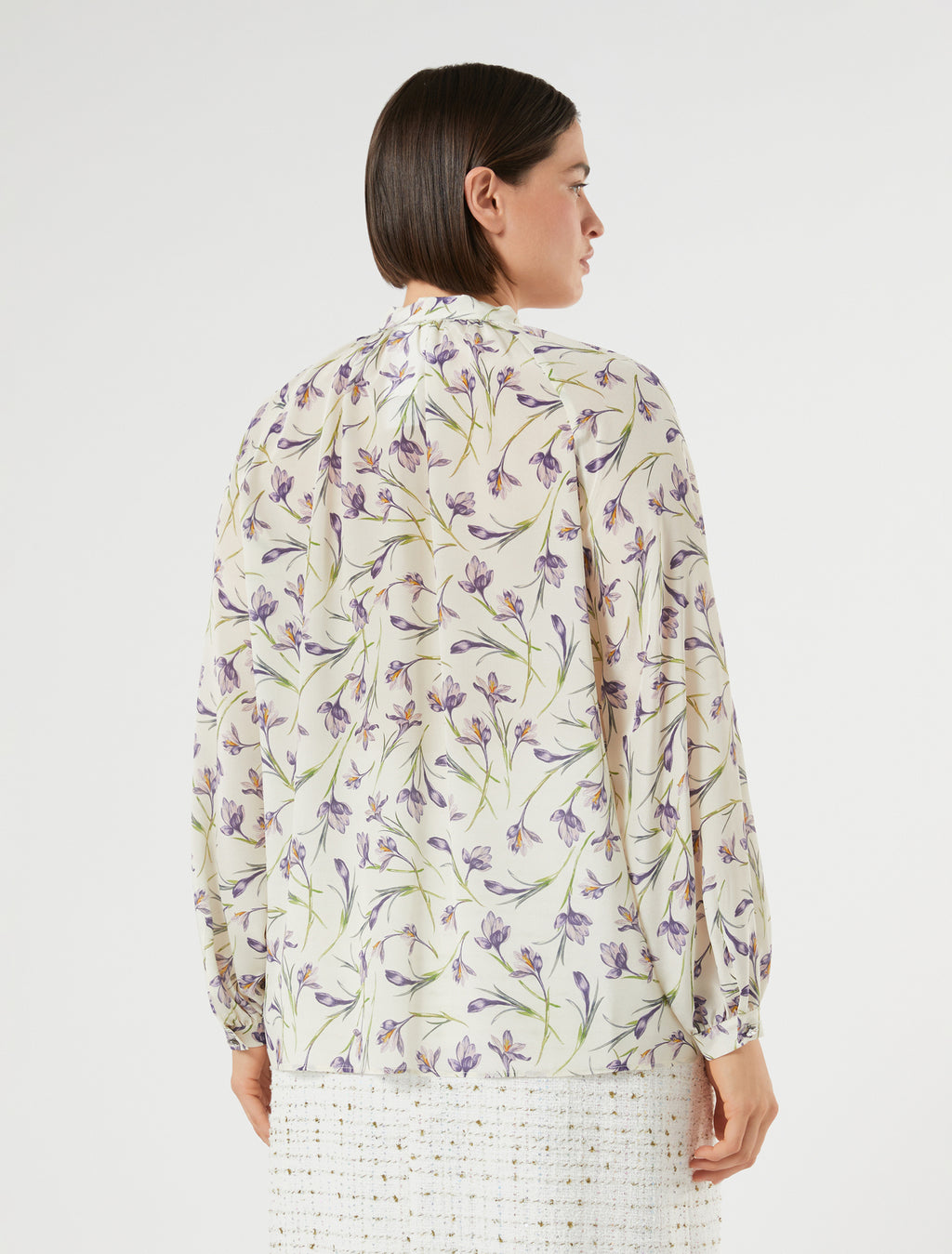 Silk crepe de chine shirt