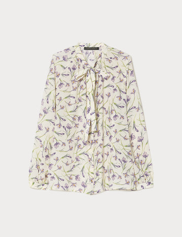 Silk crepe de chine shirt