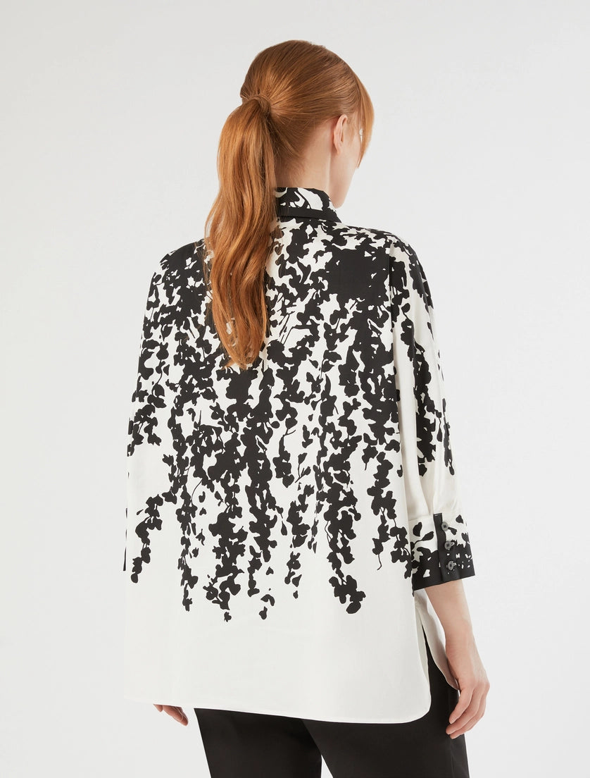 marina rinaldi poplin print shirt for woman