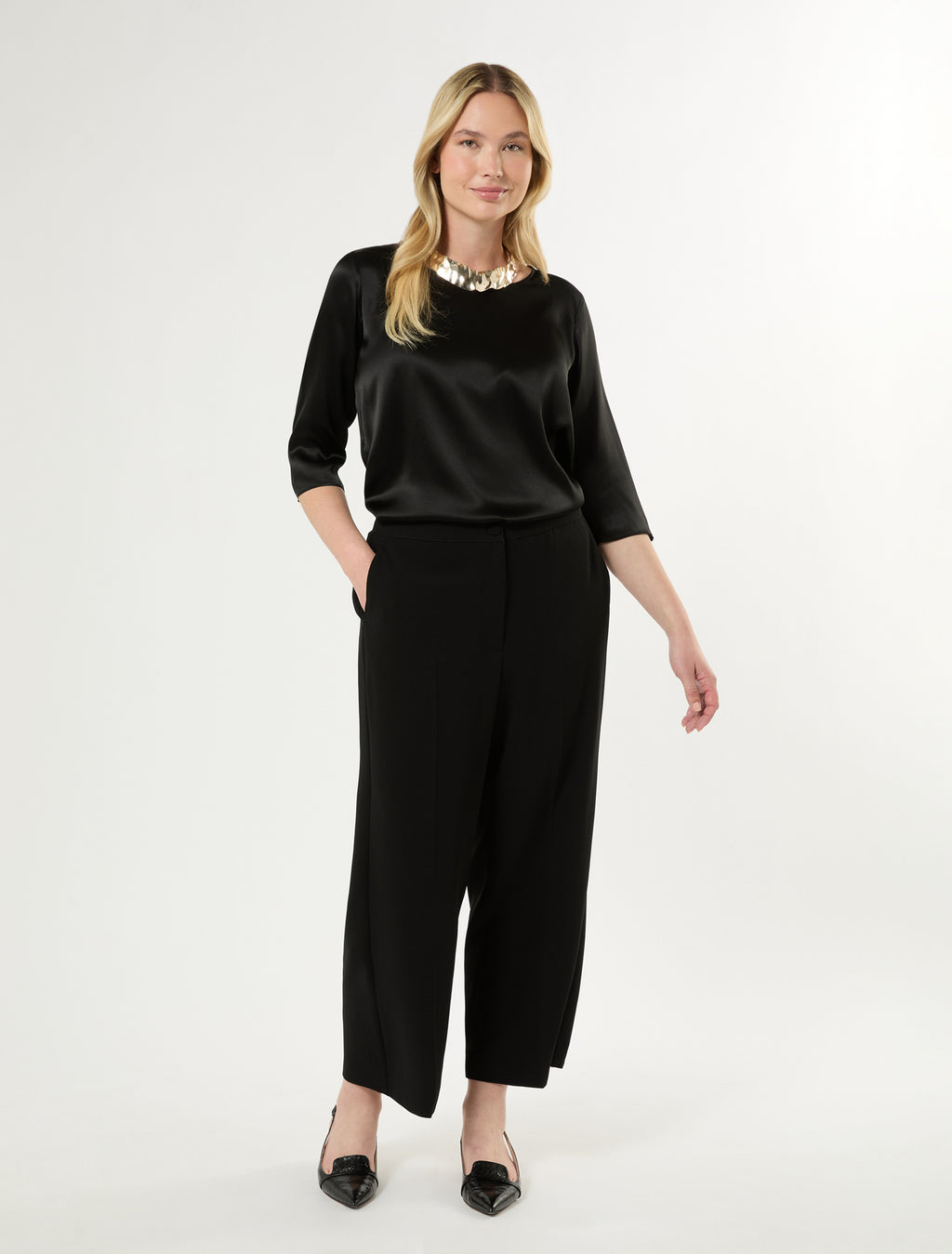 Marina Rinaldi satin blouse for woman