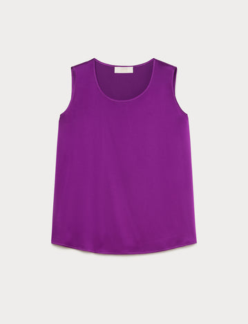 Marina Rinaldi crepe envers satin top for woman