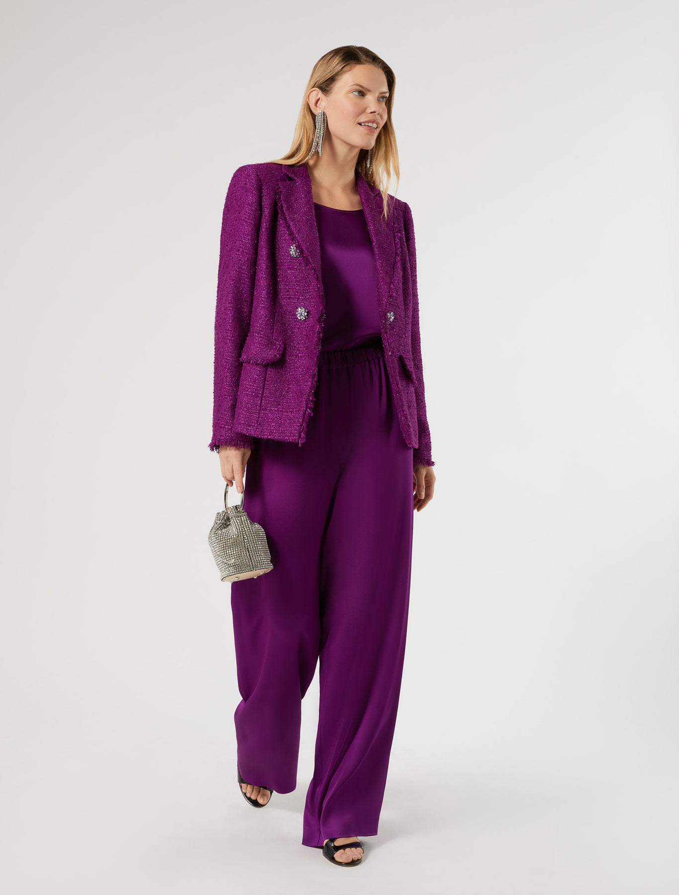 Marina Rinaldi crepe envers satin top for woman