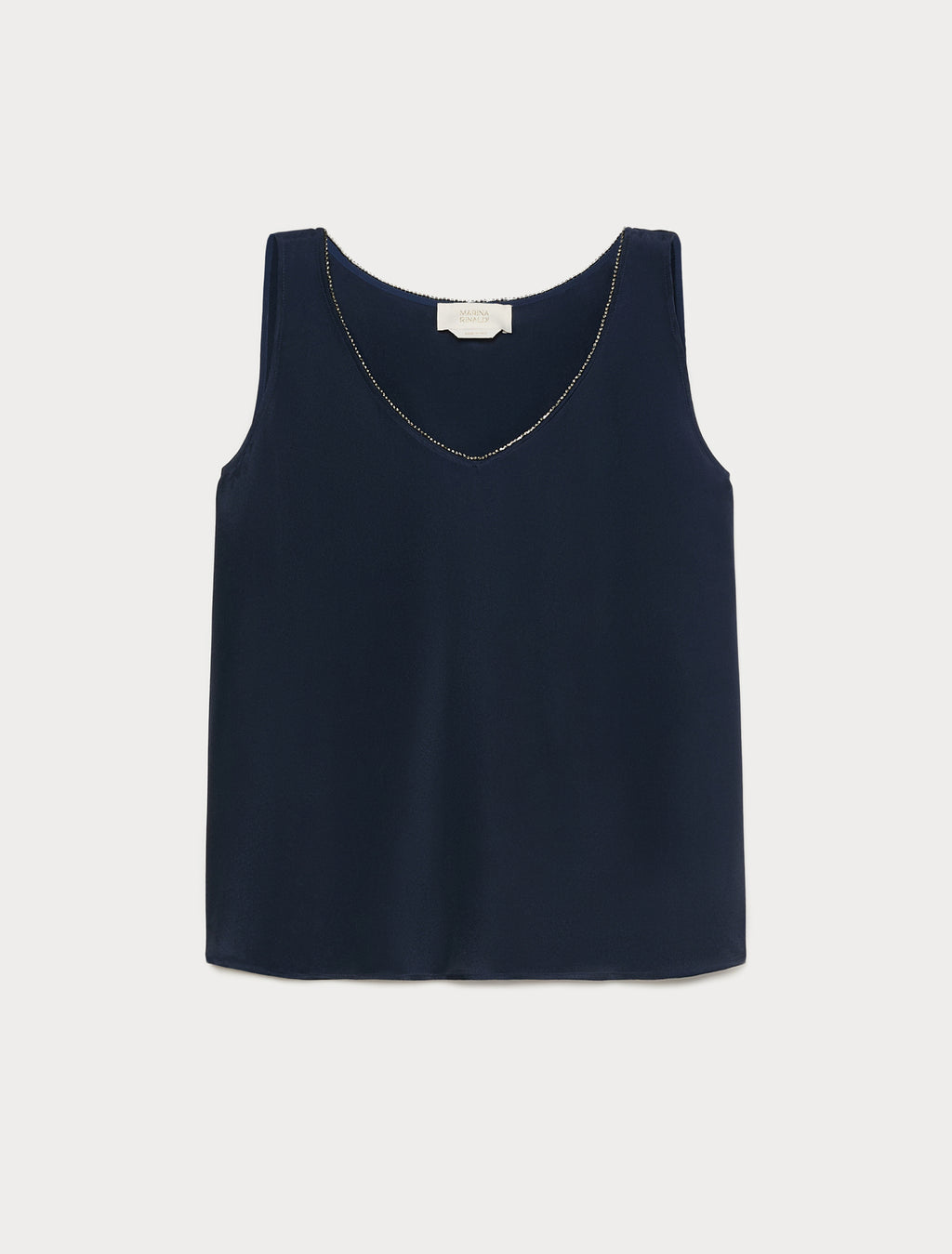 Marina Rinaldi silk-blend cady top for woman
