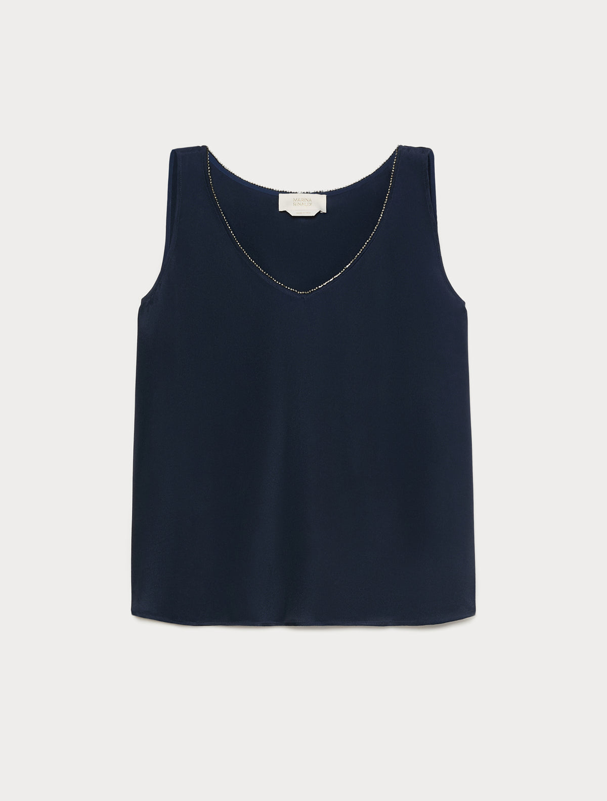 Marina Rinaldi silk-blend cady top for woman