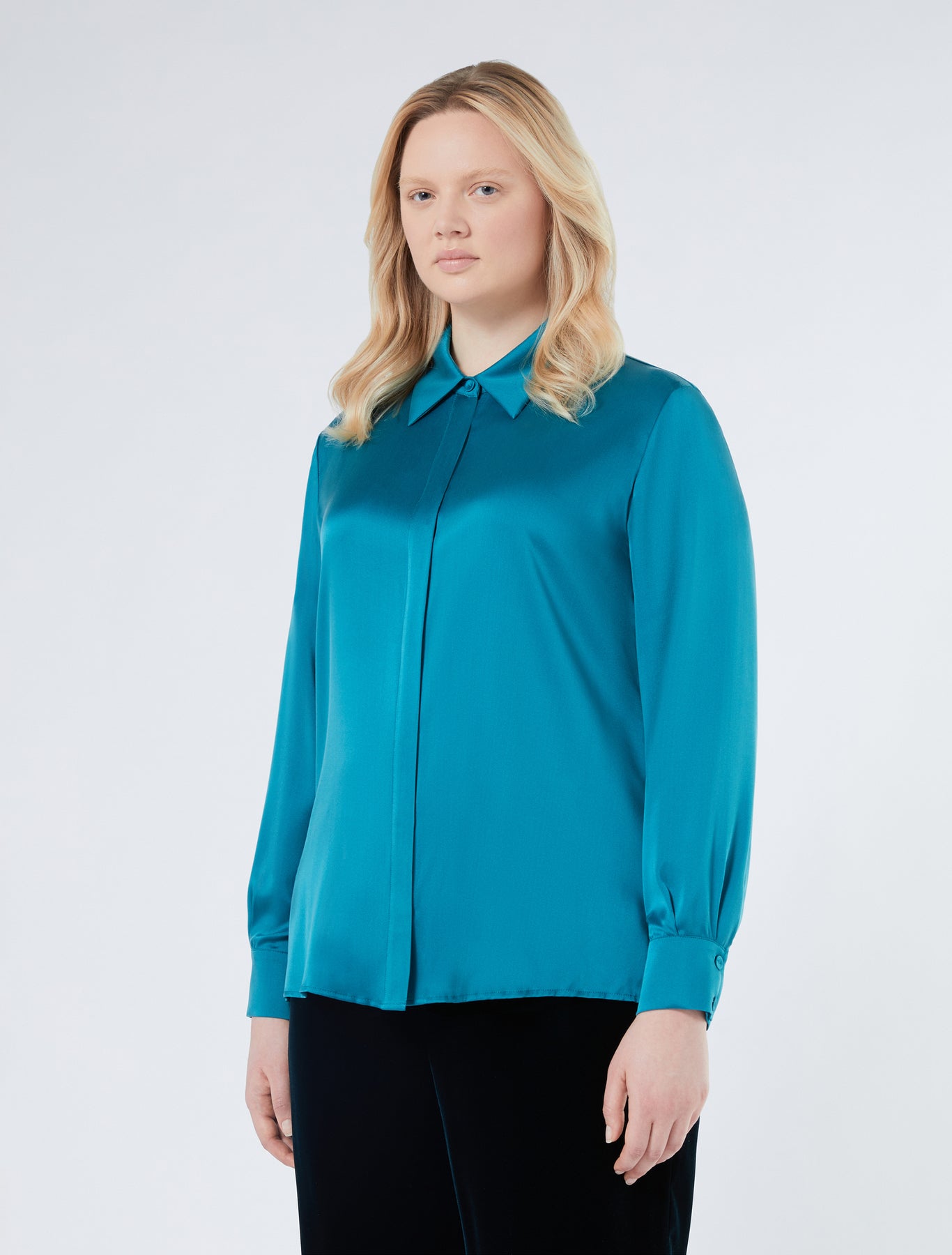 Silk satin shirt