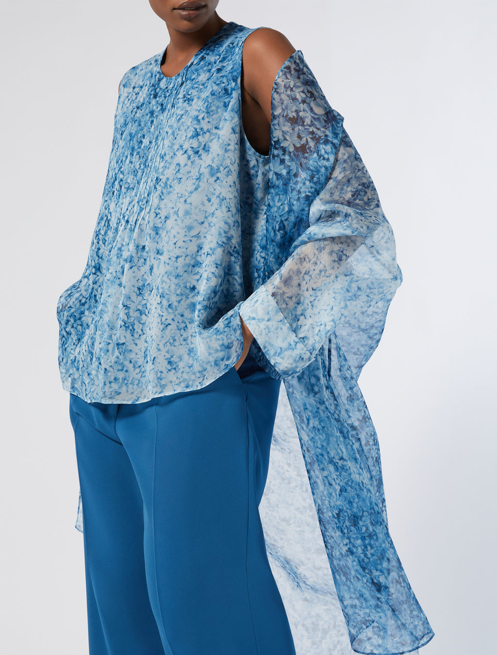 Silk georgette shirt