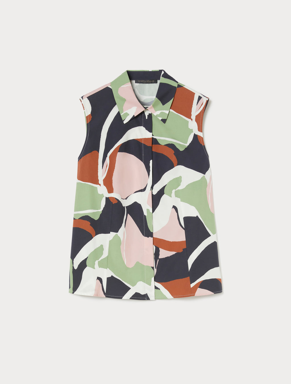 Printed poplin shirt