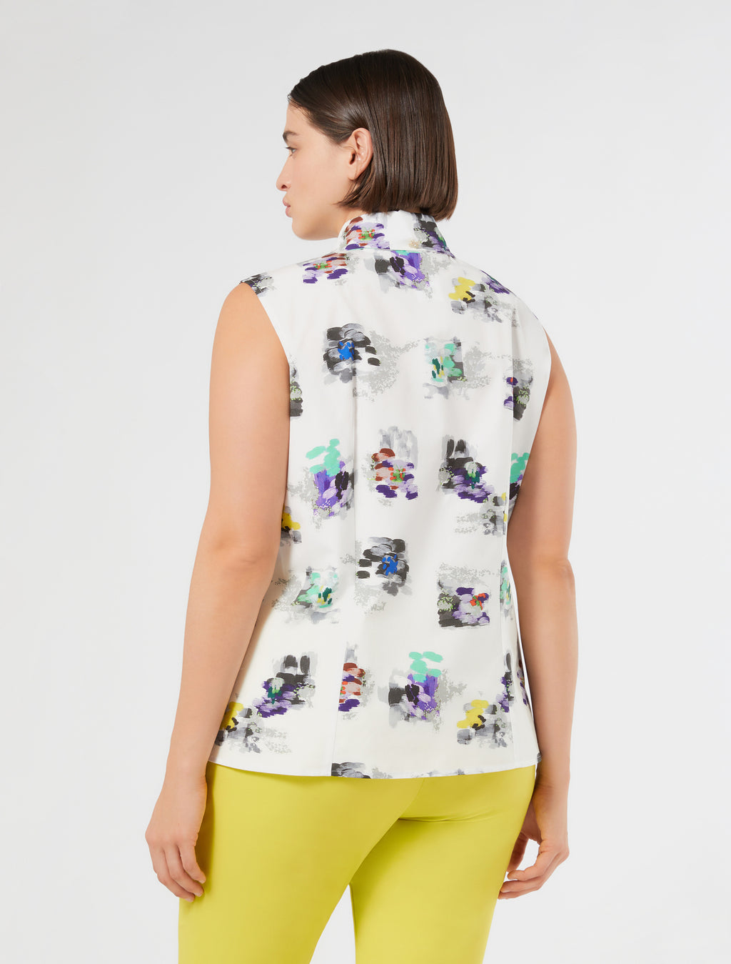 Printed poplin shirt