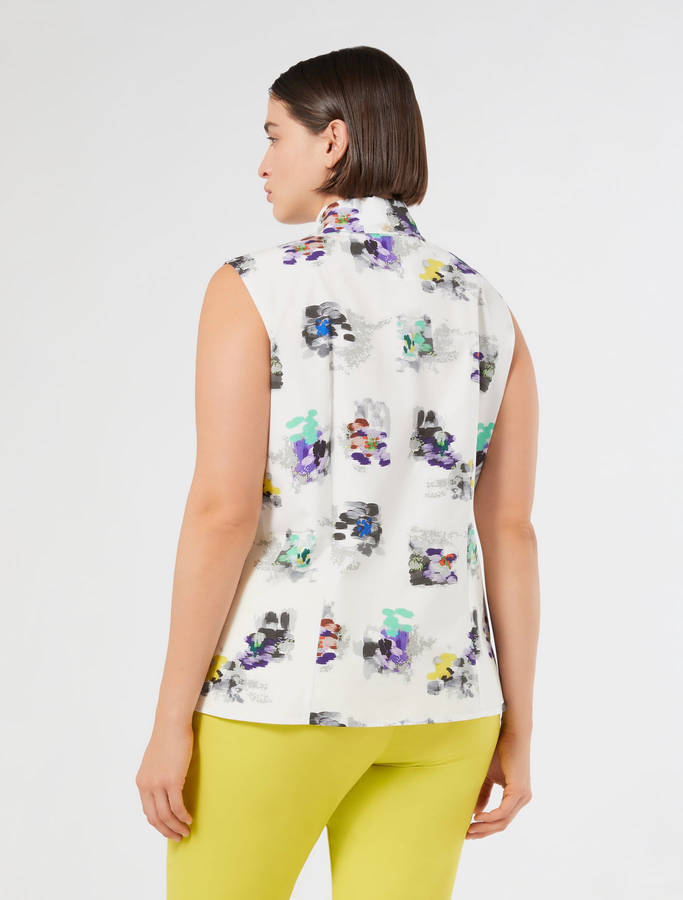 Printed poplin shirt