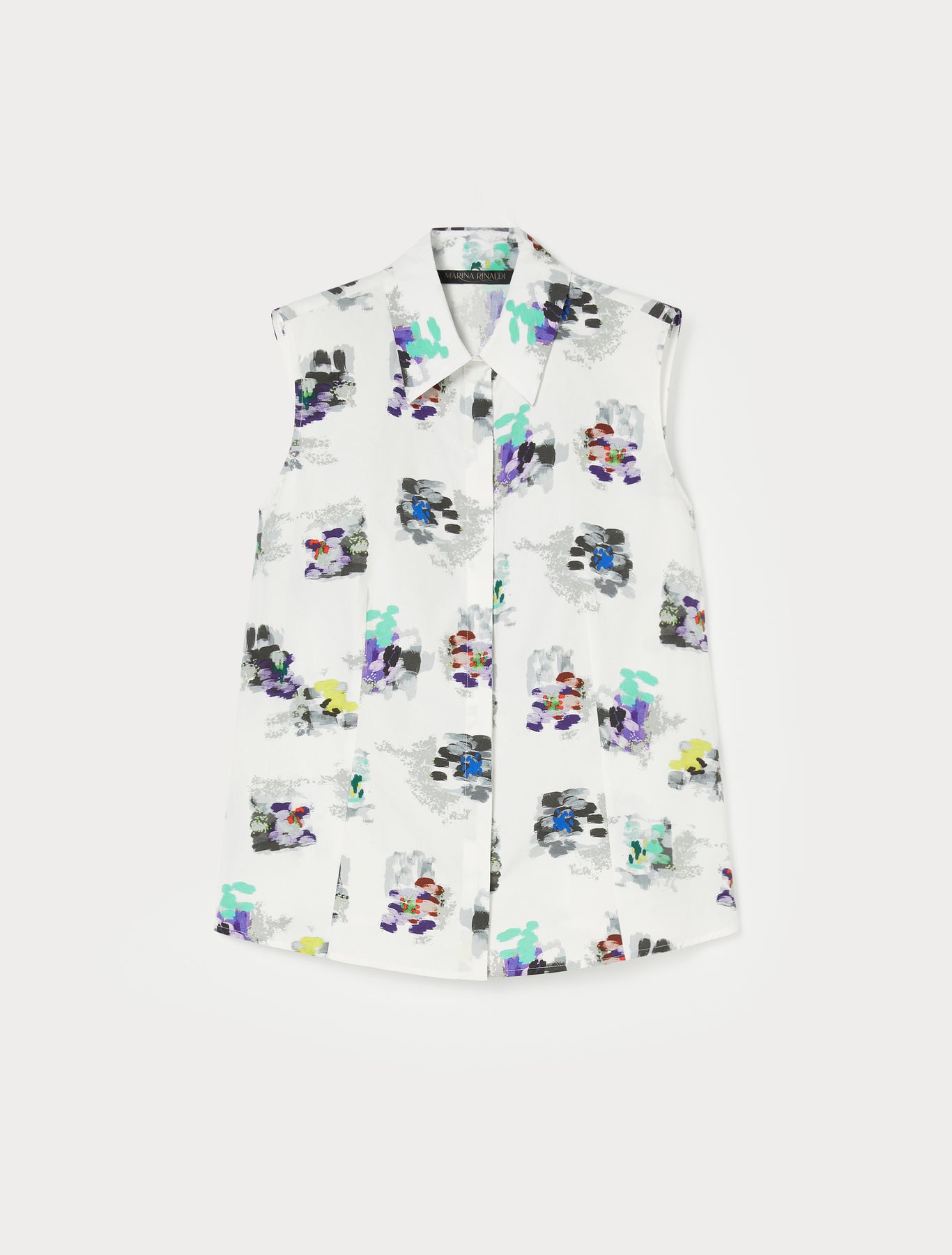 Printed poplin shirt