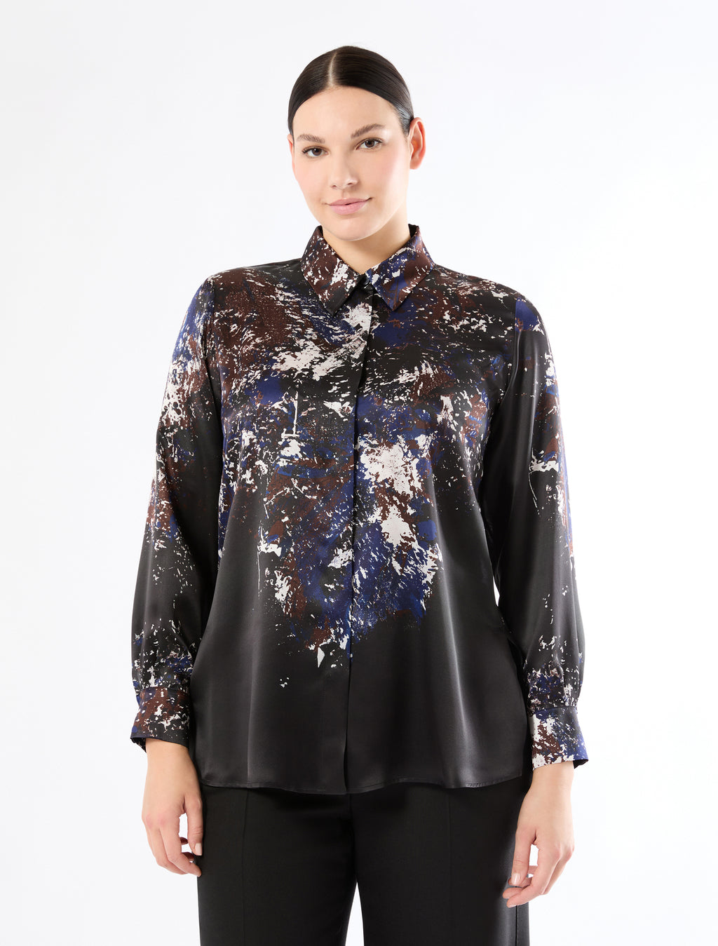 Silk satin shirt