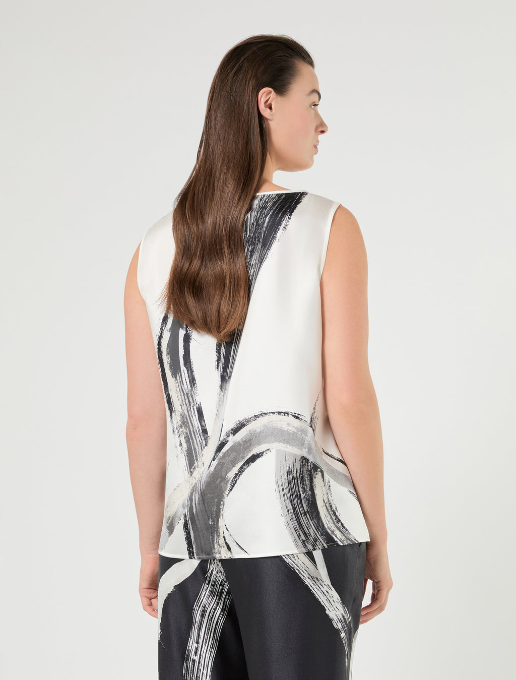 Marina Rinaldi silk twill top for woman