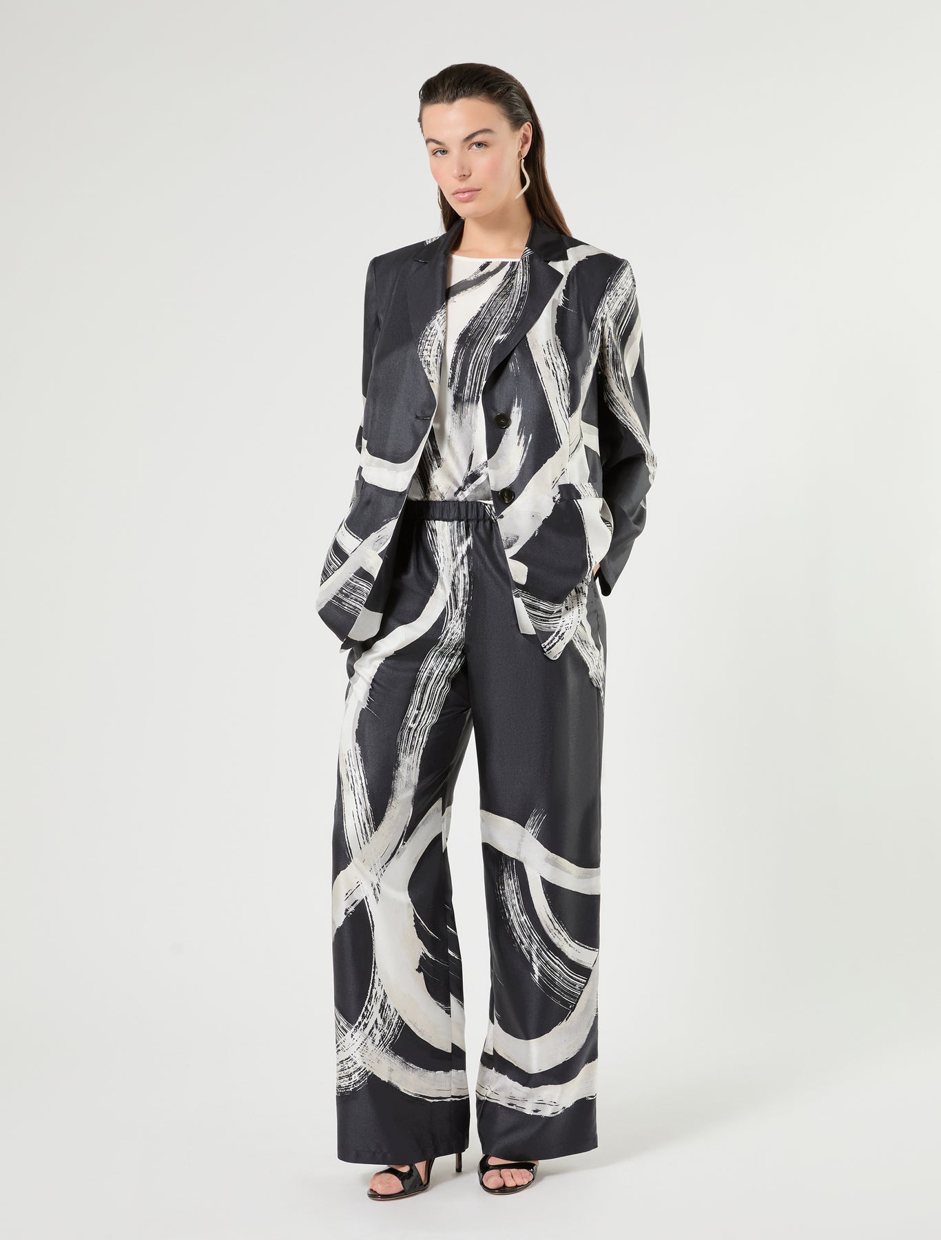 Marina Rinaldi silk twill top for woman