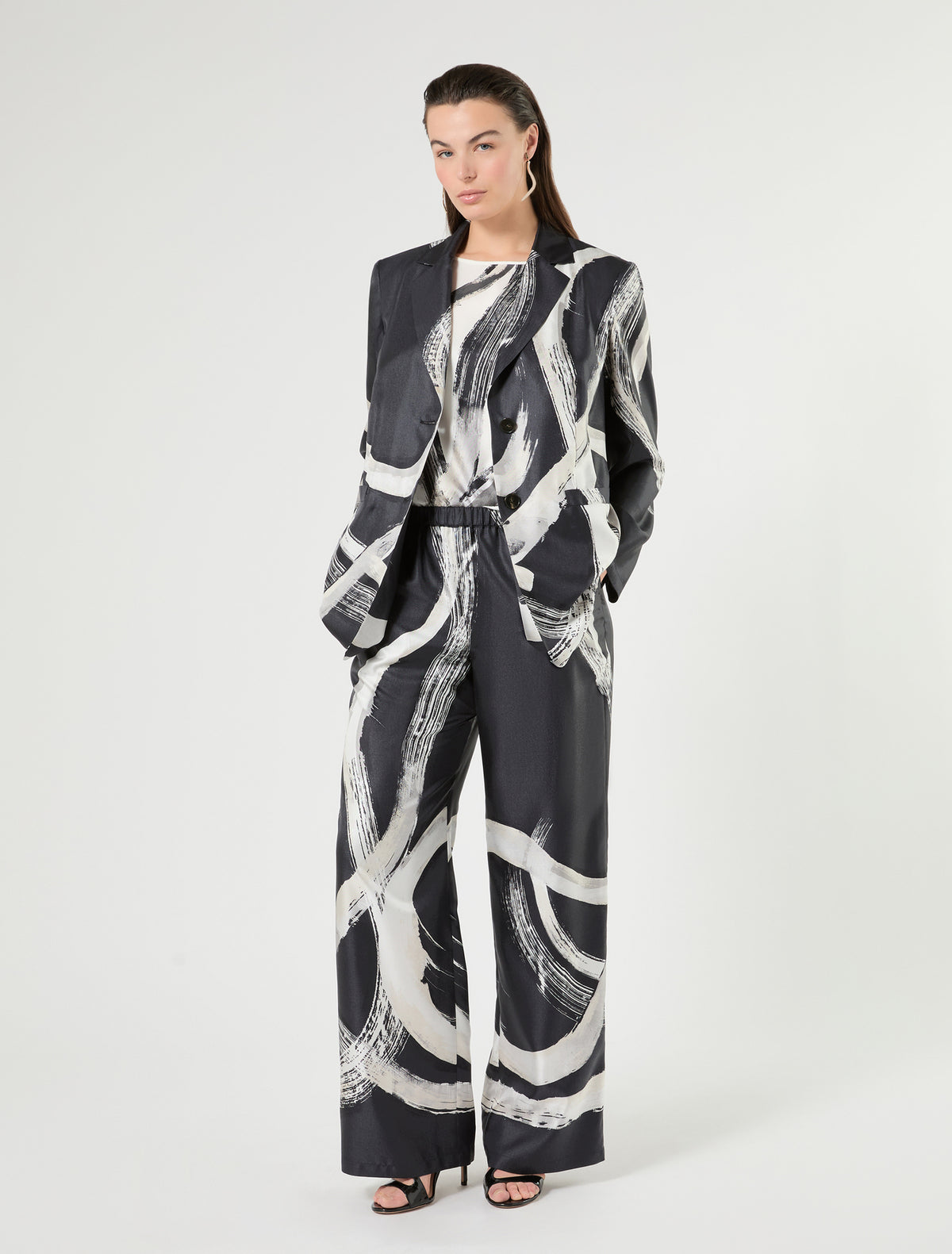 Marina Rinaldi silk twill top for woman