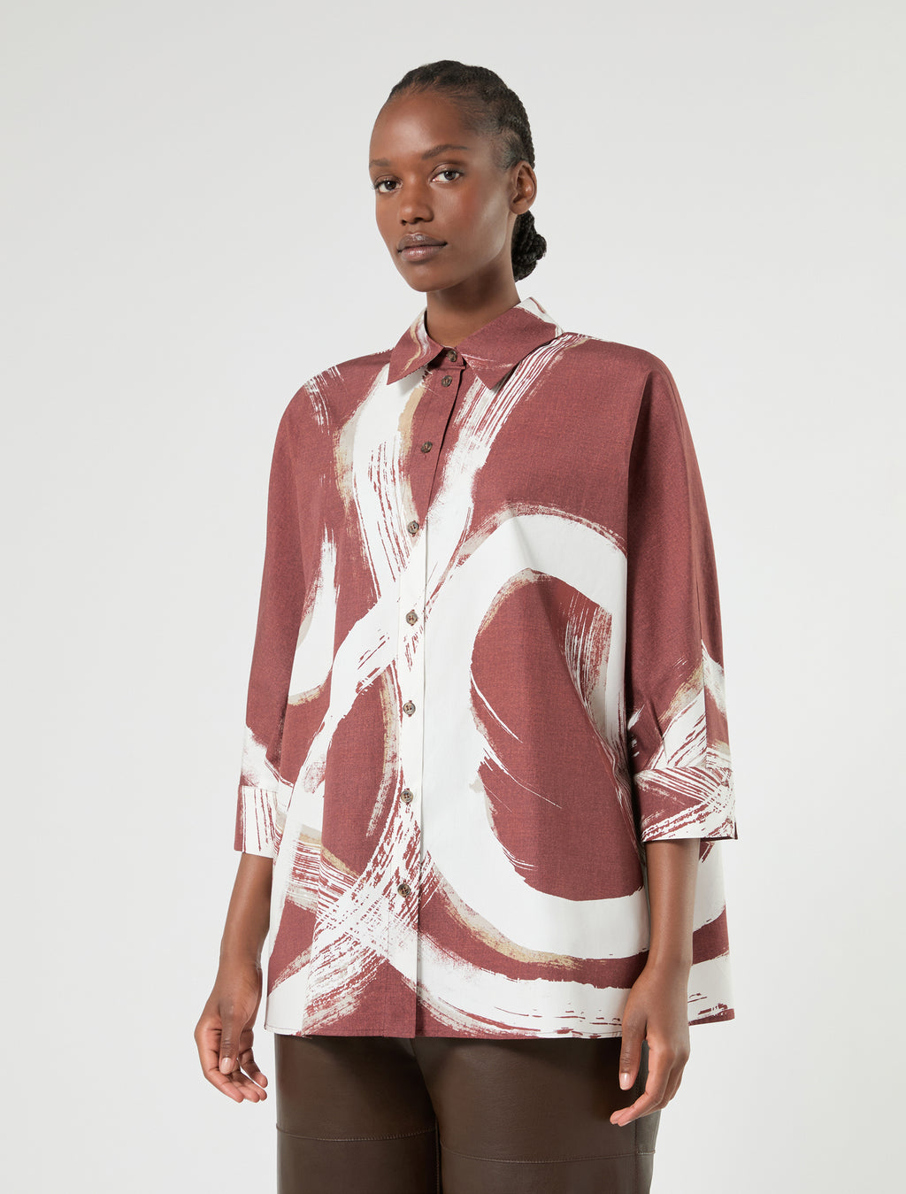 Marina Rinaldi cotton poplin shirt for woman