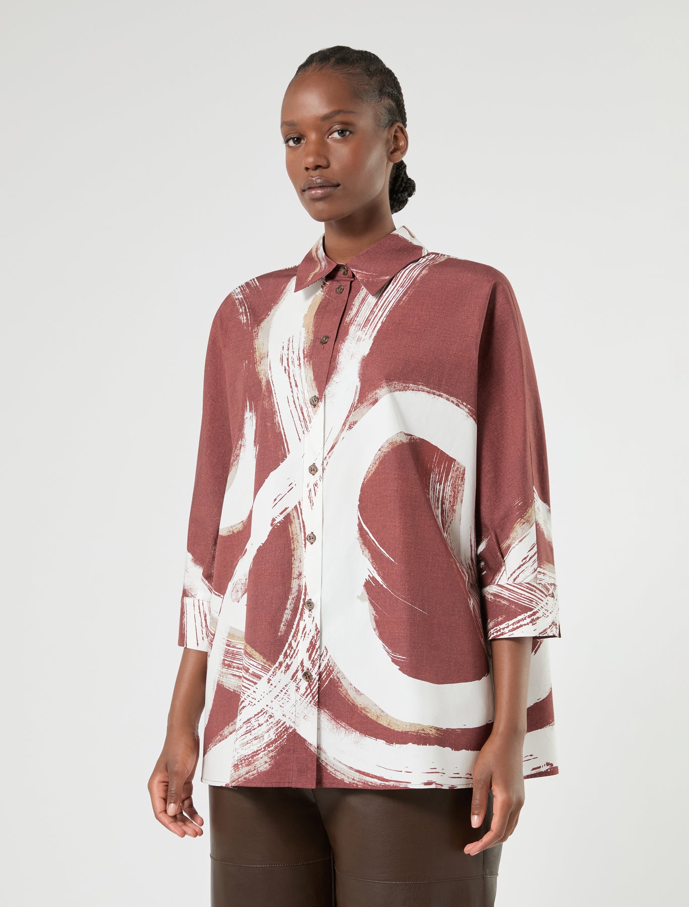 Marina Rinaldi cotton poplin shirt for woman
