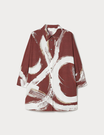 Marina Rinaldi cotton poplin shirt for woman