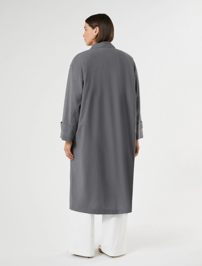 Light woollen cloth duster coat
