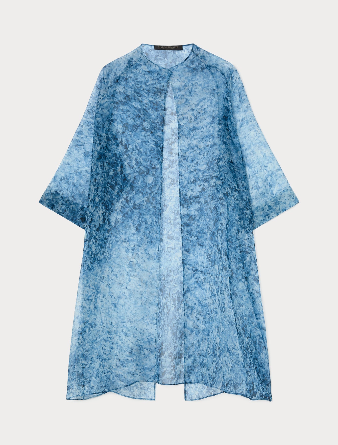 Silk organza duster coat