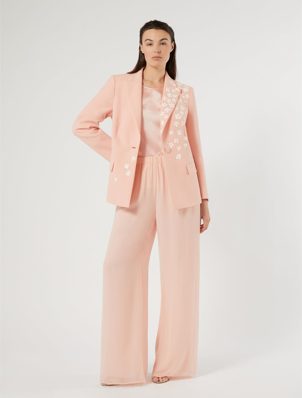 marina rinaldi georgette trousers for woman
