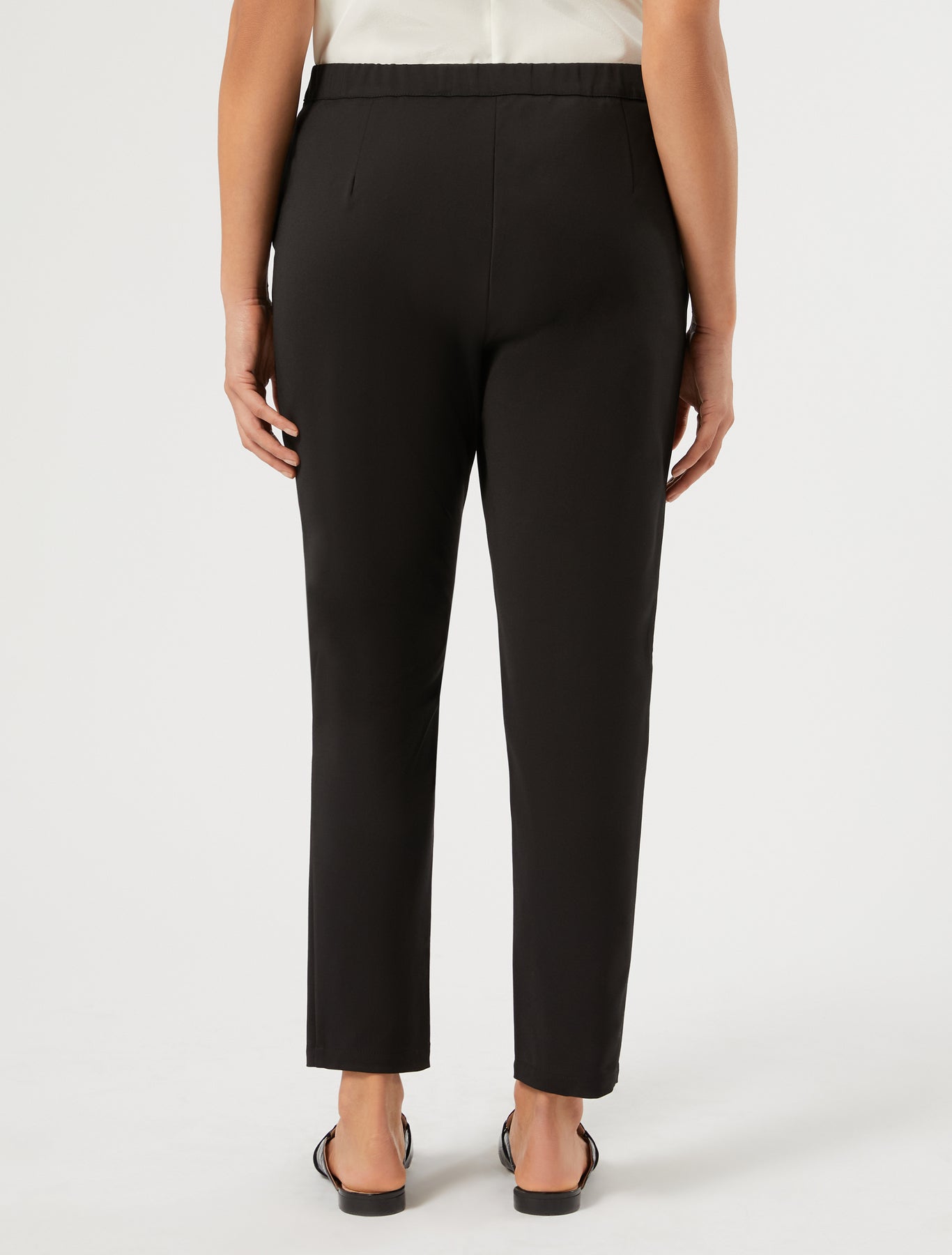 Slim-fit cotton canvas trousers